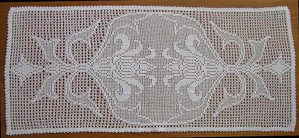 Filet Crochet Sample by Cgoodwin, License CC By-SA 4.0