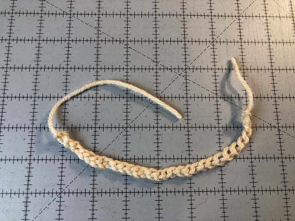 Finger Knitted Bracelet 14 Finished