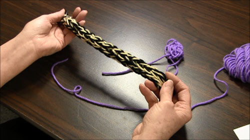 Finger Knitting Tutorial - Finished