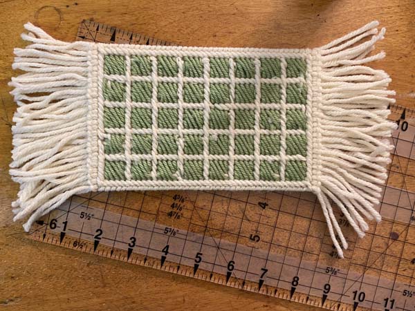 Finish Plastic Canvas Coaster Mug Rug Ruler