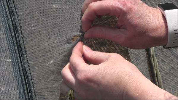 Fix Garden Covers Insect Netting Sew Hole