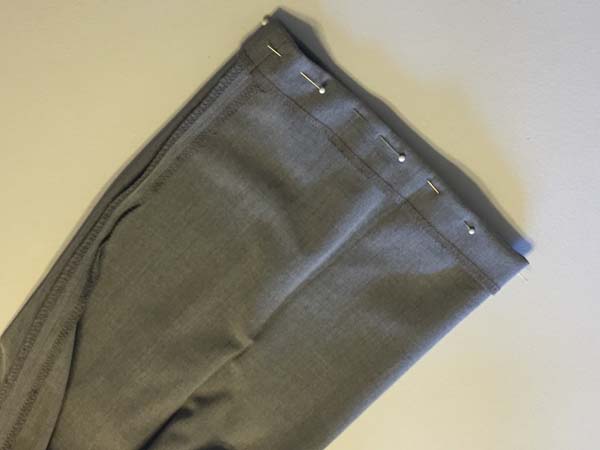 Fix Pants Hem Pinned
