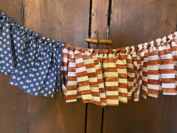 Flag Garland Finished Closeup