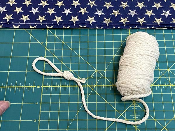 Flag Garland Knot in Cord