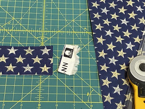 Flag Garland Trim off Selvage