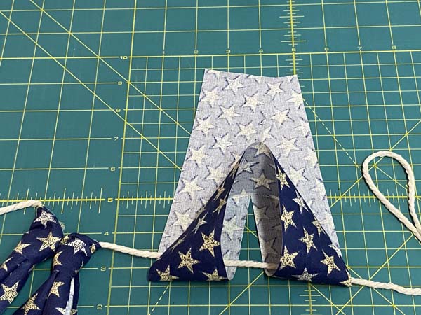 Flag Garland Wrap Ends Under