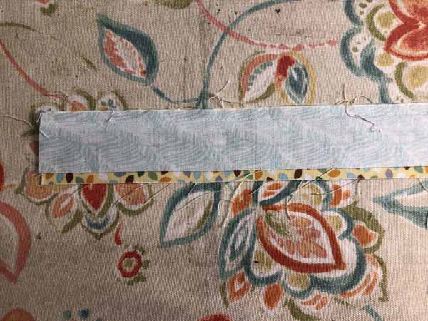 Flange Quilt Binding Binding Strips Sewn Together