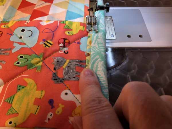 Flange Quilt Binding Sew Binding Front