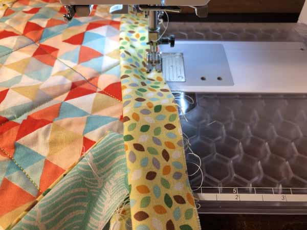 Flange Quilt Binding Sew Side Onto Back
