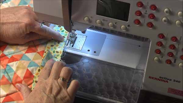 Flange Quilt Binding Tutorial Finish Seam