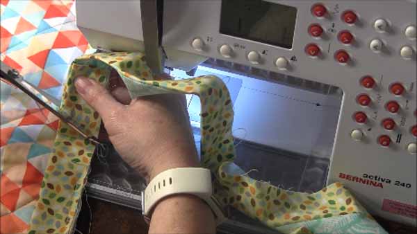 Flange Quilt Binding Tutorial Trim Ends