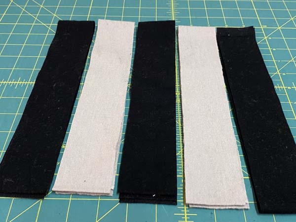 Flannel Checkered Scarf Alternate Strips 1