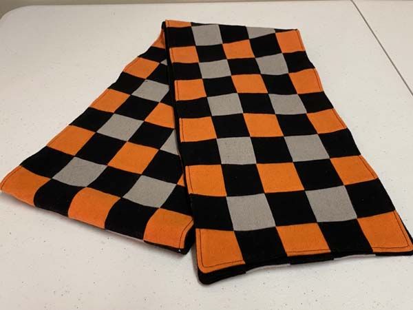 Flannel Checkered Scarf Finished