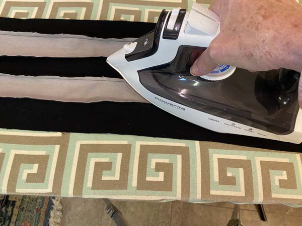 Flannel Checkered Scarf Iron Seams to One Side