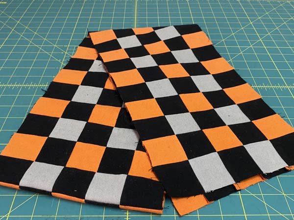 Flannel Checkered Scarf Scarf Front Finished