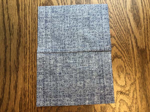 Flat Felled Seam 14 finished seam back