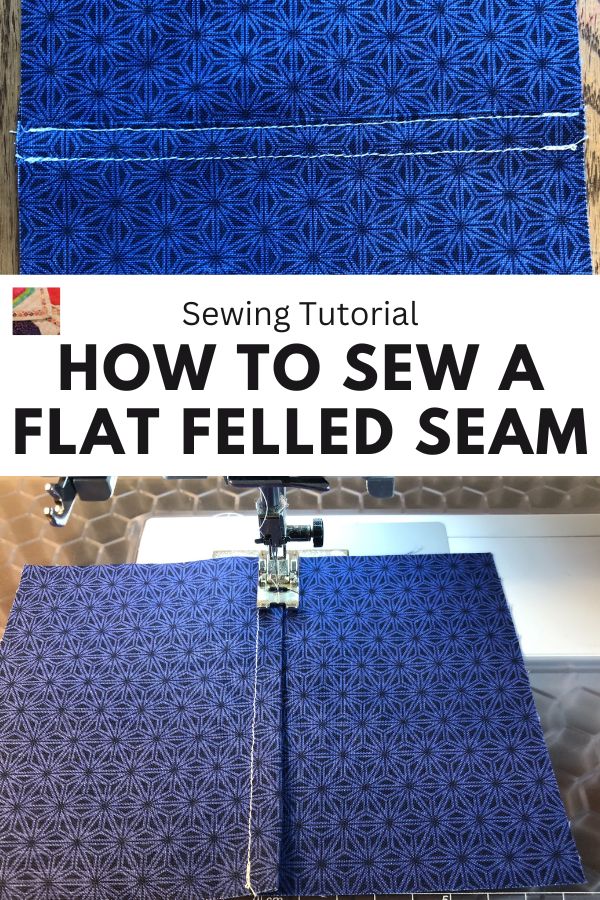 Learn to sew a flat felled seam - pin