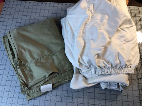 Flat to Fitted Sheet Before