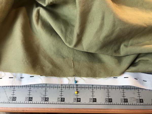 Flat to Fitted Sheet Elastic Pinned