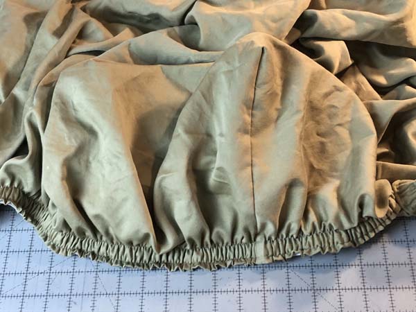 Flat to Fitted Sheet Finished Fitted Sheet