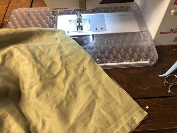 Flat to Fitted Sheet Fold Corner and Pin