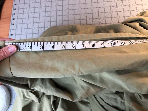 Flat to Fitted Sheet Measure Around Sheet
