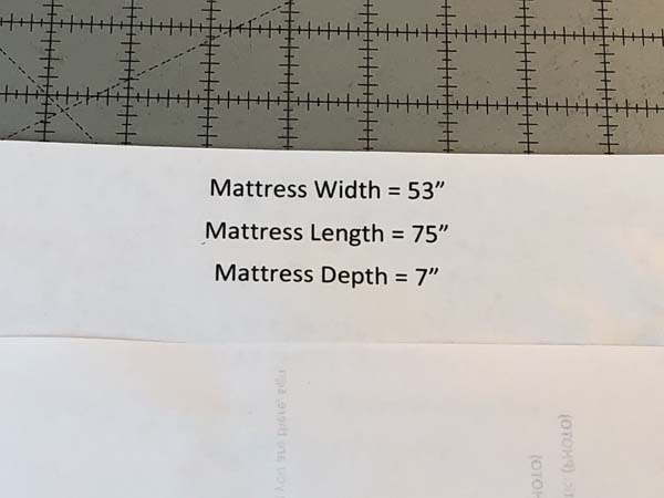 Flat to Fitted Sheet Measure Mattress