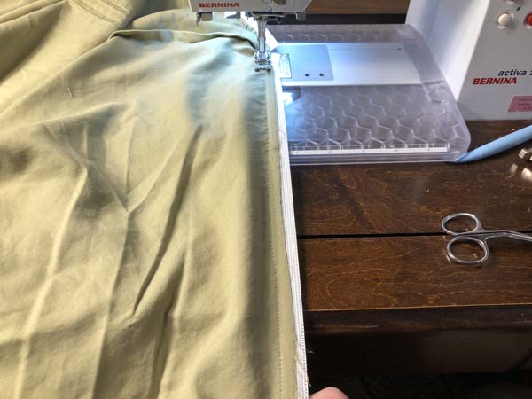 Flat to Fitted Sheet Sew Elastic To Sheet along Center