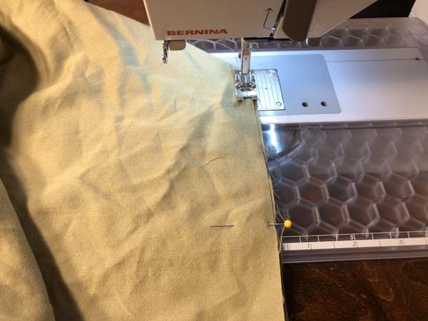 Flat to Fitted Sheet Stitch Corner Seam