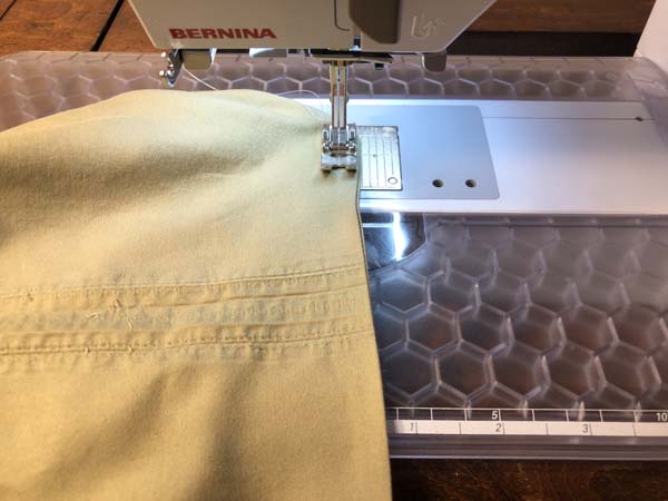 Flat to Fitted Sheet Stitch French Seam