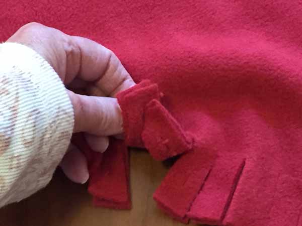 Fleece Heart Pillow Pass Through Hole 2