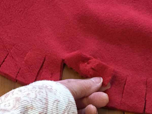 Fleece Heart Pillow Show Braid