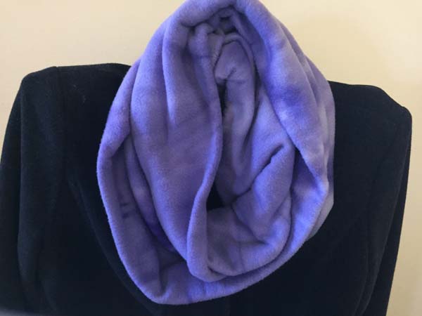 Fleece Infinity Scarf On Sweater