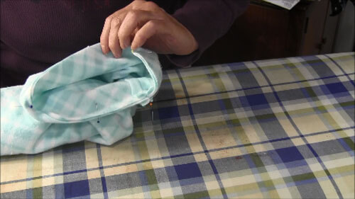 Fleece Infinity Scarf Tutorial - Pin Ends Together