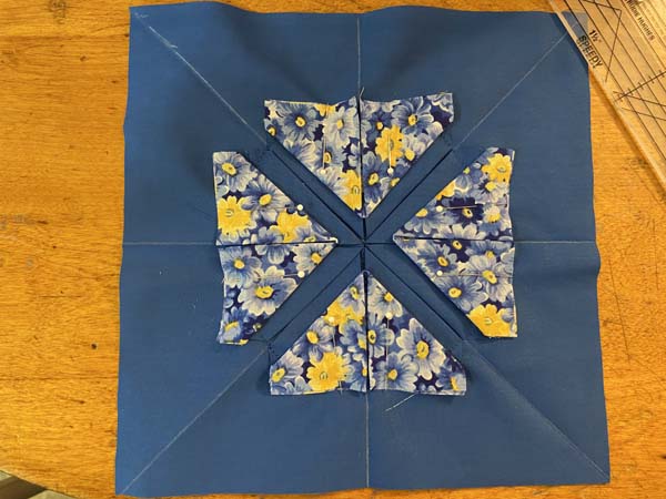 Folded Star Potholder 14 second round finished