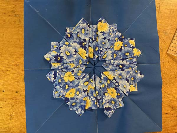 Folded Star Potholder 15 3rd round pinned