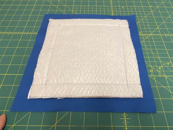 Folded Star Potholder 36 On Backing