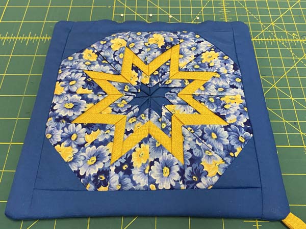 Folded Star Potholder 38 Turned