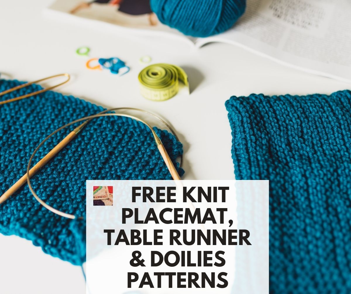 Free Knit Table Runners, Knit Placemat Patterns, and Knitted Doilies