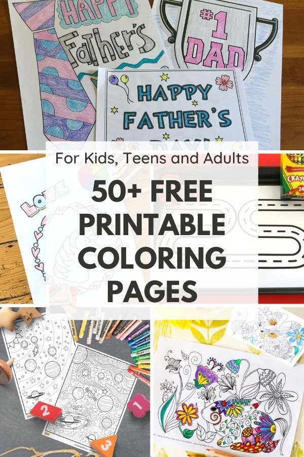 Best Free Printable Fun and Educational Coloring Pages For Kids, Teens, and Adults