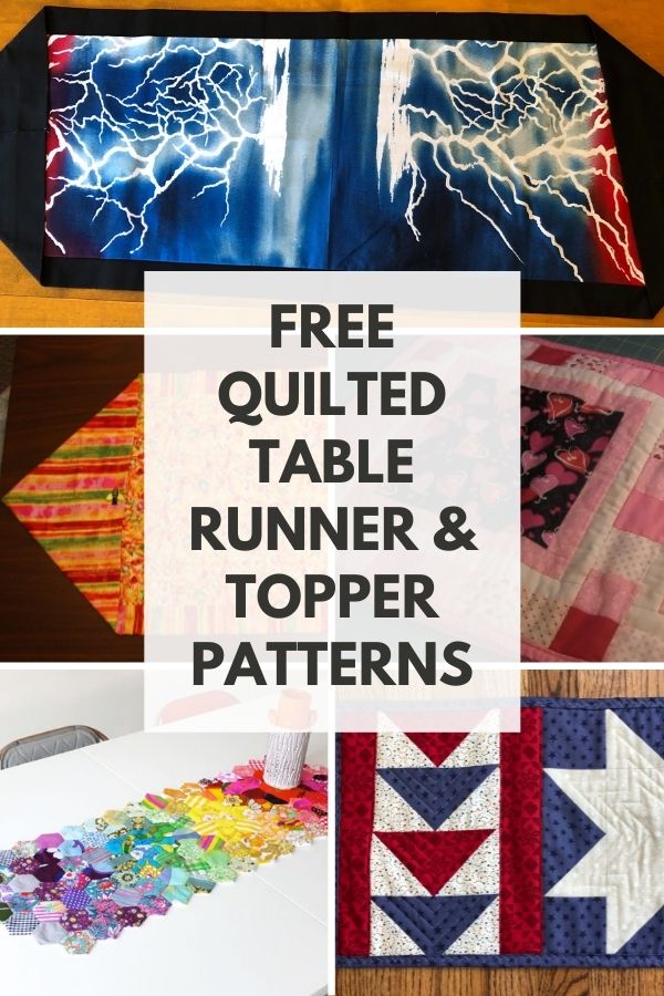 Free Quilted Table Runner and Table Topper Patterns
