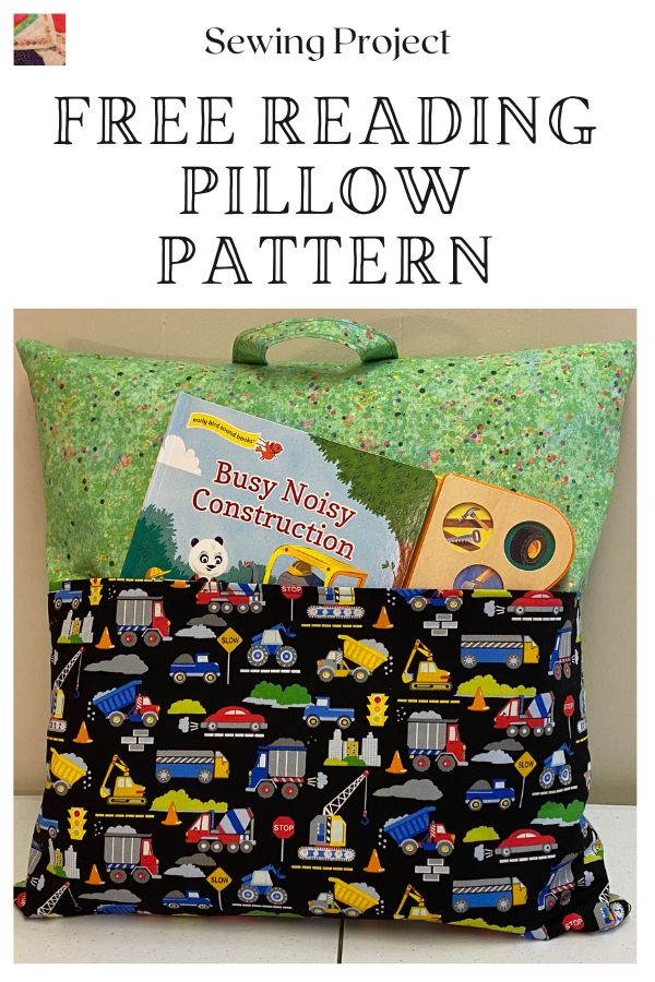 Free Reading Pillow Pattern pin