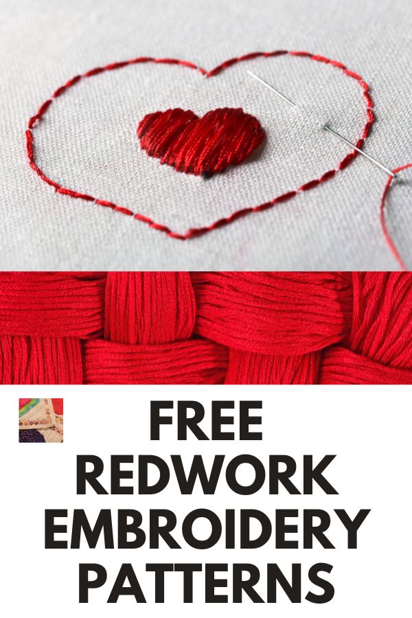 Free Redwork Embroidery Patterns and Designs