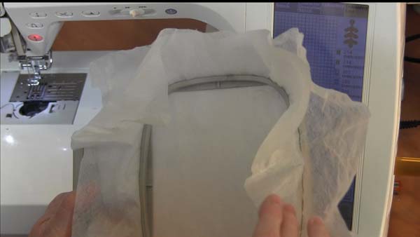 Free standing lace earrings Hoop Stabilizer