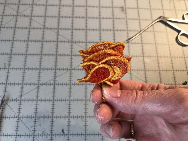 Freestanding Lace Flowers 11 Rose complete