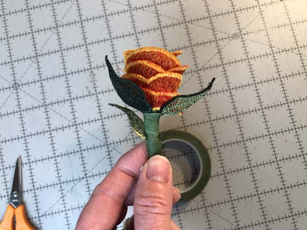 Freestanding Lace Flowers 16 Finish Wrapping