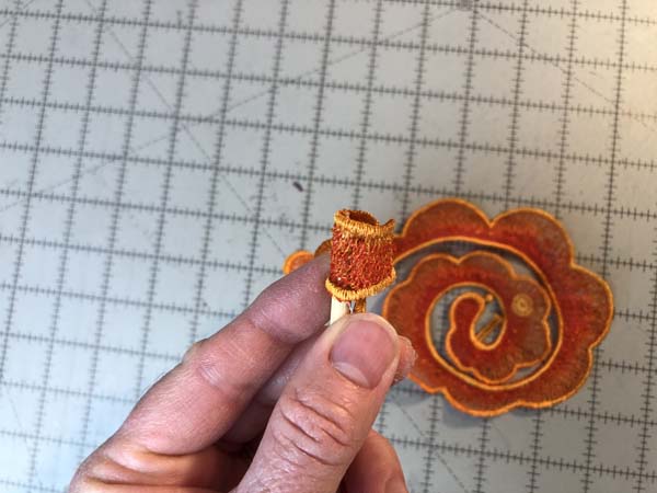 Freestanding Lace Flowers 3 Continue Wrapping