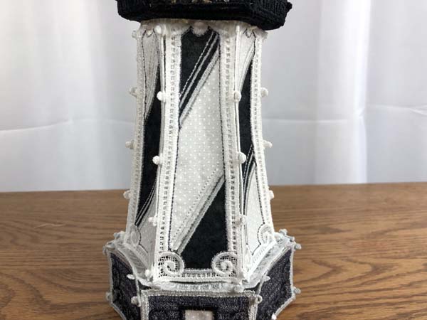 Freestanding lace Lighthouse Closeup side panels