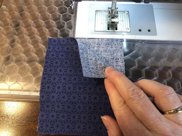 French Seam 1 Fabrics wrong sides together