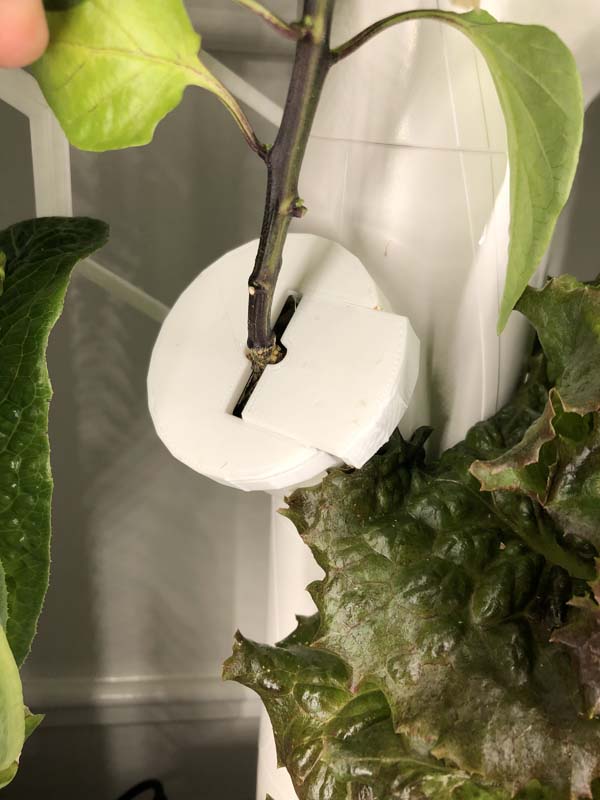 Gardyn 3D printed Algae cover with plant